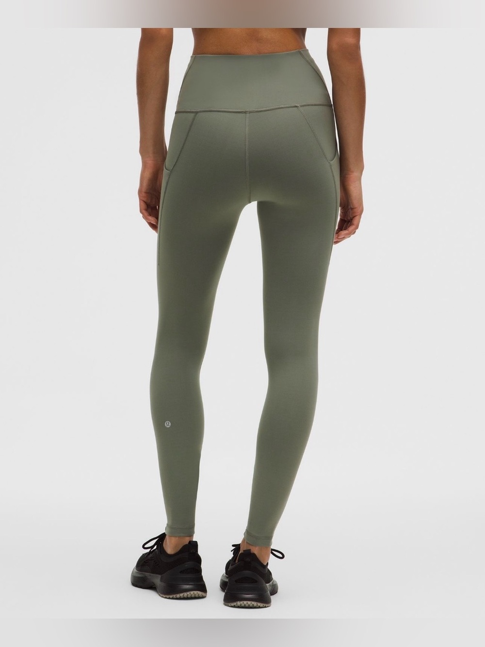 lululemon High Rise Wundetrain Tights with Pockets - Olive Green - Sz. 8